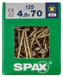 SPAXFRANCE - Vis universelle Yellox - 125 pièces - Diam.4,5xH.70mm - vignette