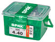SPAXFRANCE - Vis à bois universelles - 500 pièces - Diam.4xH.40mm - vignette