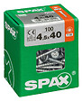 SPAXFRANCE - Vis universelle TX - Wirox - 100 pièces - Diam.4,5xH.40mm - vignette