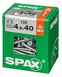 SPAXFRANCE - Vis universelle TX - Wirox - 100 pièces - Diam.4,5xH.40mm - vignette