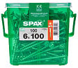 SPAXFRANCE - Vis universelle Wirox - 100 pièces - Diam.6xH.100mm - vignette