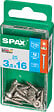 SPAXFRANCE - Vis à bois en inox - Tête fraisée - 25 pièces - Diam.3,5xH.16mm - vignette