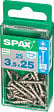 SPAXFRANCE - Vis à bois en inox A2 - 25 pièces - Diam.3,5xH.25mm - vignette