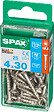 SPAXFRANCE - Vis à bois en inox - Tête fraisée - 25 pièces - Diam.4xH.30mm - vignette