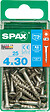 SPAXFRANCE - Vis à bois en inox - Tête fraisée - 25 pièces - Diam.4xH.30mm - vignette