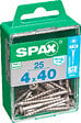 SPAXFRANCE - Vis à bois en inox A2 - 25 pièces - Diam.4xH.40mm - vignette