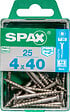 SPAXFRANCE - Vis à bois en inox A2 - 25 pièces - Diam.4xH.40mm - vignette