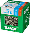 SPAXFRANCE - Vis universelle en inox - 200 pièces - Diam.4,5xH.45mm - vignette