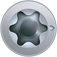SPAXFRANCE - Vis MDF SPAX - M - Argent - 125 pièces - Diam.4xH.40mm - vignette
