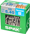 SPAXFRANCE - Vis pour terrasse en inox A2 - 125 pièces - Diam.5xH.40mm - vignette