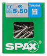 SPAXFRANCE - Vis pour terrasse en inox A2 - 60 pièces - Diam.5xH.50mm - vignette