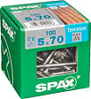 SPAXFRANCE - Vis pour terrasse en inox A2 - 100 pièces - Diam.5xH.70mm - vignette