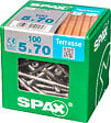 SPAXFRANCE - Vis pour terrasse en inox A2 - 100 pièces - Diam.5xH.70mm - vignette