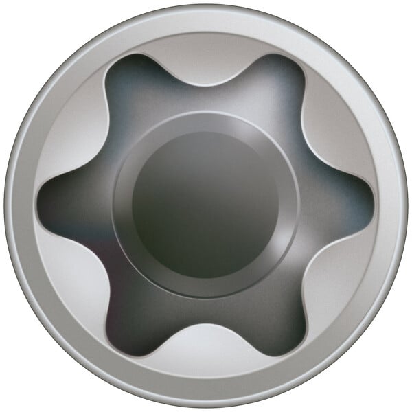SPAXFRANCE - Vis pour terrasse en inox A2 - 100 pièces - Diam.5xH.70mm - large