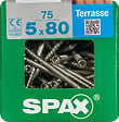 SPAXFRANCE - Vis à terrasse en inox A2 - 75 pièces - Diam.5xH.80mm - vignette