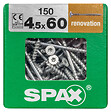SPAXFRANCE - Vis de rénovation - 150 pièces - Diam.4,5xH.60mm - vignette