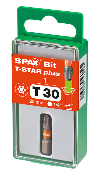 SPAXFRANCE - Embout de vissage T-STAR plus T30 - large