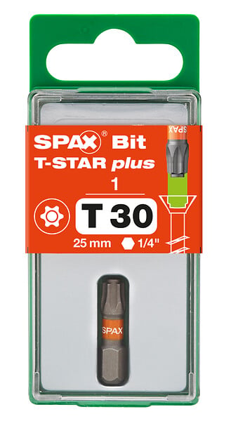 SPAXFRANCE - Embout de vissage T-STAR plus T30 - large