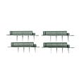 TIMBELA - Bordure De Jardin Décorative En Plastique Vert- 10 M De Long X 6 Cm De Haut - vignette