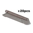TIMBELA - Bordure De Jardin Décorative En Plastique Marron - 5 M De Long X 6 Cm De Haut - vignette