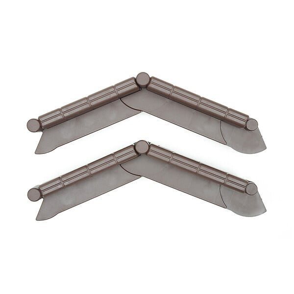 TIMBELA - Bordure De Jardin Décorative En Plastique Marron - 5 M De Long X 6 Cm De Haut - large