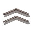 TIMBELA - Bordure De Jardin Décorative En Plastique Marron - 5 M De Long X 6 Cm De Haut - vignette