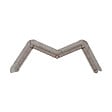 TIMBELA - Bordure De Jardin Décorative En Plastique Marron - 5 M De Long X 6 Cm De Haut - vignette