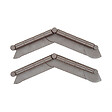 TIMBELA - Bordure De Jardin Décorative En Plastique Marron - 10 M De Long X 6 Cm De Haut - vignette