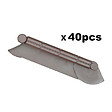 TIMBELA - Bordure De Jardin Décorative En Plastique Marron - 10 M De Long X 6 Cm De Haut - vignette