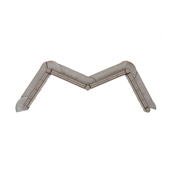 TIMBELA - Bordure De Jardin Décorative En Plastique Marron - 10 M De Long X 6 Cm De Haut - large