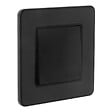 ZENITECH - Interrupteur complet va et vient simple 10A - métal Noir brossé - Kouro - Zenitech - vignette