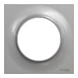 SCHNEIDER ELECTRIC - Plaque de finition aluminium Odace Styl 1 poste - vignette