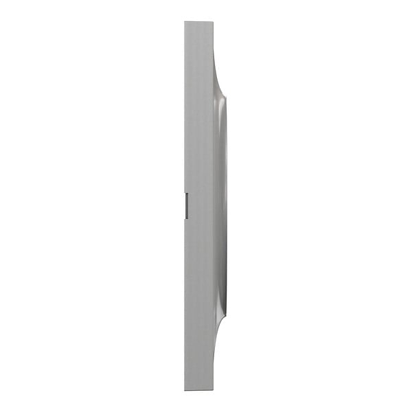 SCHNEIDER ELECTRIC - Plaque alu 2 postes Odace Styl - Aluminium - entraxe 71 mm - large