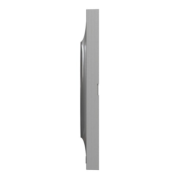 SCHNEIDER ELECTRIC - Plaque alu 2 postes Odace Styl - Aluminium - entraxe 71 mm - large