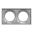 SCHNEIDER ELECTRIC - Plaque alu 2 postes Odace Styl - Aluminium - entraxe 71 mm - vignette