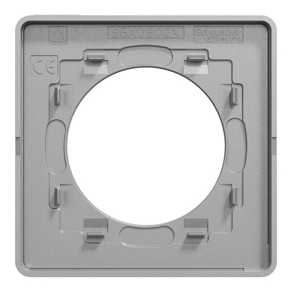 SCHNEIDER ELECTRIC - Plaque de finition Wengé Odace Touch 1 poste - large