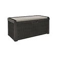 TOOMAX - Coffre de jardin en résine 560 Litres Gris Anthracite Cousin inclus Effet rotin L147xP72xH65 cm TOOMAX - vignette