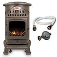 UNIVERSAL - Poele à gaz 3,4KW Fonte véritable Provence Marron miel + Tuyau gaz + Detendeur gaz butane UNIVERSAL - vignette