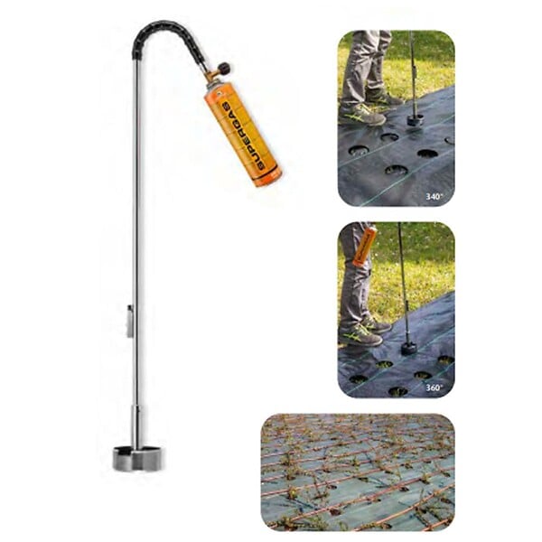 KEMPER - Chalumeau à gaz pour Toile de paillage Géotextile + Cartouche gaz Propane KEMPER - large