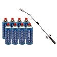 KEMPER - Desherbeur thermique piezo Chalumeau gaz + 8 Recharges gaz KEMPER - vignette