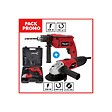 ITOOLS - Perceuse à percussion 500W + Meuleuse 500W + Mallette 17 accessoires ITOOLS - vignette