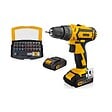 VITO - Perceuse Visseuse 14.4V + 2 Batteries Lithium 2Ah + Coffret 32 Embouts + Chargeur et Mallette VITO - vignette
