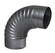 TEN - Coude plissé à 90° aluminié 111 mm - TEN - 372111 - vignette