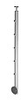 BURGER - Poteau prestio gris karako fixation latérale 30 x 55 x 1150 mm - vignette
