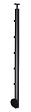 BURGER - Poteau prestio anthracite fixation latérale 30 x 55 x 15 mm - vignette