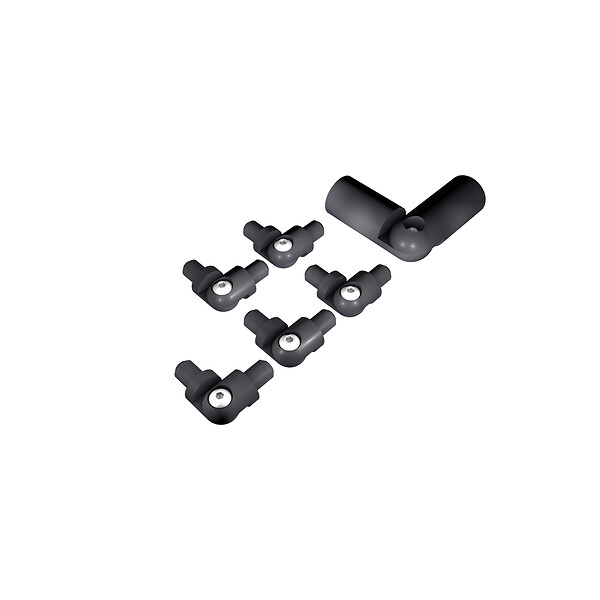 BURGER - Kit angle anthracite pour main courante et tubes - large