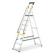 HOSTRÃ–M - Escabeau 8 marches DURAMP sécurisé avec rampes, tablette porte-outils, marchepied pliable aluminium, hauteur plateforme 162cm, garantie 5 ans Hoström - vignette
