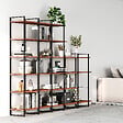 EMUCA - Jeu de Lader Shelf Frame Set, height 1790mm, Acier, Painted en noir - vignette