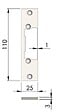 HERACLES - Têtière simple inox ULTIMFIT 120mm profil aluminium / PVC - HERACLES - PCA-918X - vignette