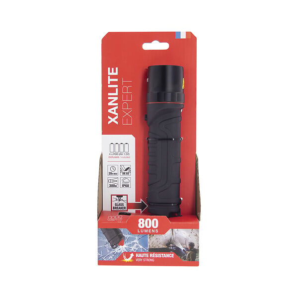 XANLITE - Torche LED étanche - Aluminium - IP68 - 800 lumens - large